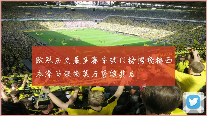 欧冠历史最多赛季破门榜揭晓梅西本泽马领衔莱万紧随其后